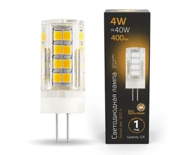 фото Светодиодная лампа Gauss 4W 400Lm 2700K G4 107307104