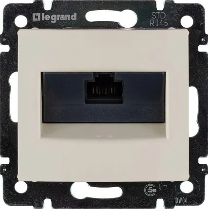 Фото №6 Механизм розетки информ. 1-м СП Valena RJ45 CAT.5E UTP на винтах сл. кость Leg 774138