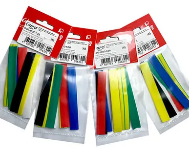 фото Набор термоусадочных трубок 7 цветов по 10см. RIPO Plus 8.0 / 4.0 (1 упк.)