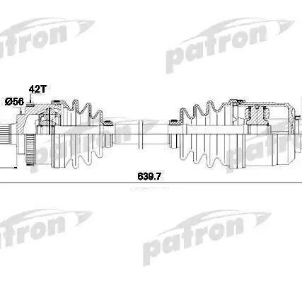 Фото №0 PDS1620 Полуось