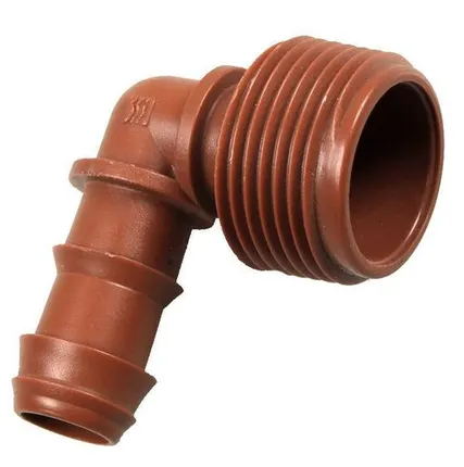 Фото №0 Г фитинг проходной наружная резьба (Г фитинг проходной 16 3/4" нар резьба корич Azud)