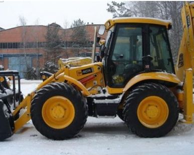 фото Копание траншей под газ JCB 4CX