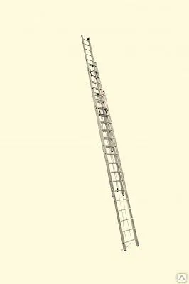 Фото №0 Лестница выдвижная с тросом профессиональная, 3х22 пер. (АЛЮМЕТ, Россия)