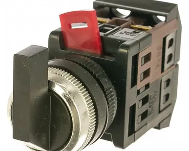 фото Переключатель на 3 положения, черный I-O-II 1з+1p ALCLR-22 IEK