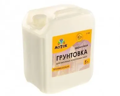 фото Грунтовка для наружных и внутренних работ Латек Оптимист, 5л