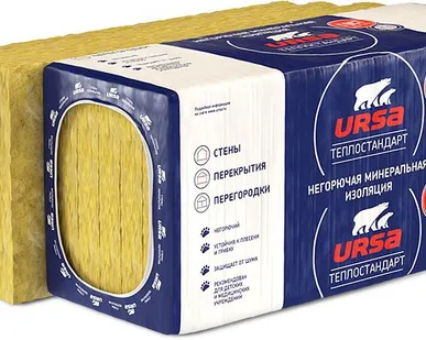 фото Утеплитель URSA ТеплоСтандарт 40 PN (1230х610х100мм) 6 шт. 4,5м2 (0,45м3)