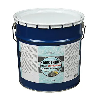 Фото №0 Мастика битумная 20 кг ХозДвор, изоляционная