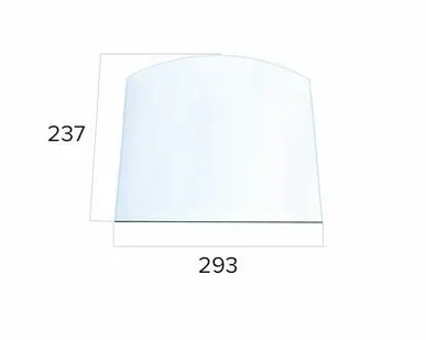 фото Стекло для каминной дверки Везувий 280 Арка (0,237х0,293)