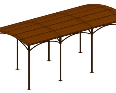 фото Навес для автомобиля сборный 3 на 6 метра