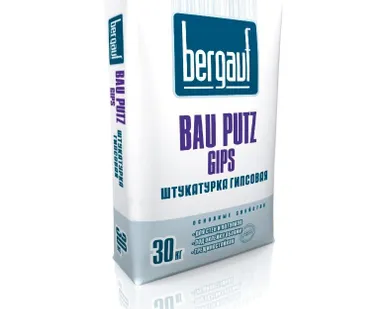 фото Bergauf Bau Putz Gips 30 кг. Штукатурка гипсовая