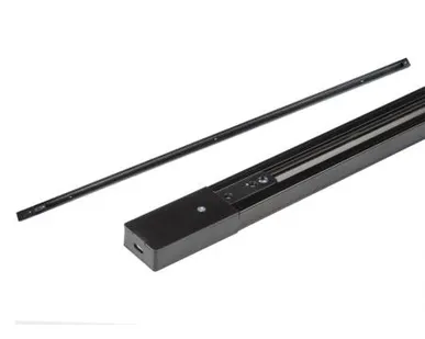 фото UBX-Q121 KS2 BLACK 200 POLYBAG Шинопровод осветительный, тип К. Однофазный. Черный. Длина 2 м. ТМ Volpe.