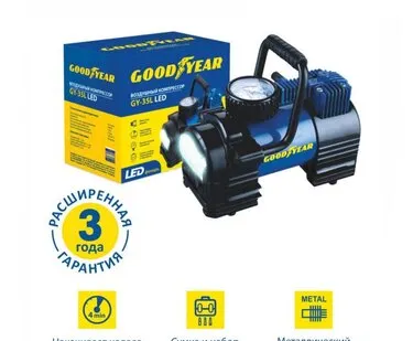 фото Автомобильный компрессор GoodYear GY000104 35 л/мин 7 атм