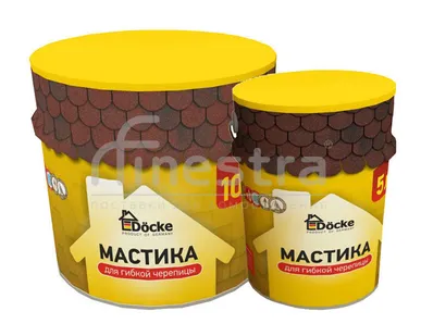 фото Мастика Docke для гибкой черепицы 10л (9кг)