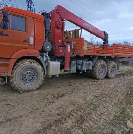 Фото №0 Аренда и услуги манипулятора-вездехода КАМАЗ, борт 10 тонн, 6,2 метра