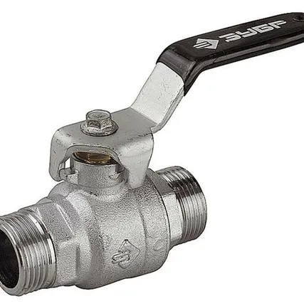 Фото №0 ЗУБР d 3/4″, ручка-рычаг, ″папа-папа″, полнопроходной шаровой кран (4-51322-C-3/4)