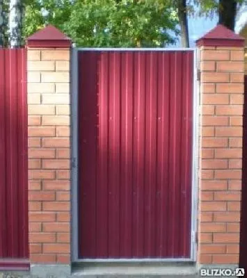 Фото №0 Калитка из профнастила высота 1 метр