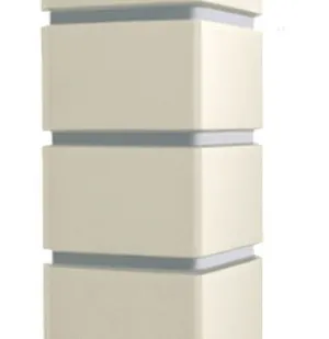 фото Угол наружный для панелей Клинкерный кирпич Пломбир 390х120мм, Grand Line