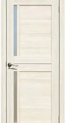 Фото №0 Дверь межкомнатная 202 (La Stella) стекло матовое, экошпон, Ясень снежный 2000х800мм