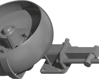 фото Механизм заднего колеса РЗЗ.06.000-05 для плугов ПЛН