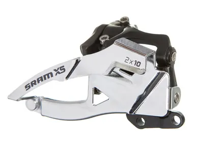 фото Переключатель передний Sram X5 39T (Переключатель Sram передний X5 LOW DIRECT MOUNT 2X10 S3 39T BLACK DUAL PULL)