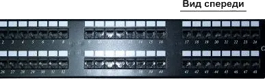 фото Патчпанель 19, 48xRJ45, UTP, Кат. 5е Lanmaster LAN-PP48UTP5E