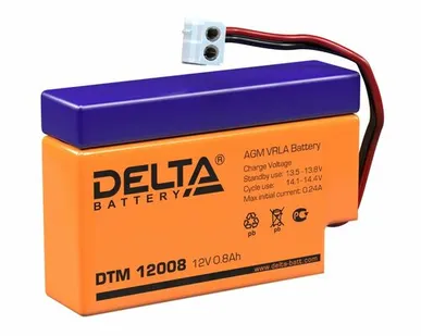 фото Аккумулятор 12В 0.8А.ч Delta DTM 12008