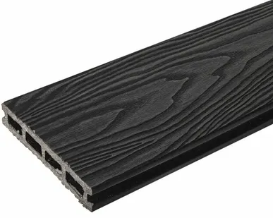 фото Террасная доска TalverWood 3Dmicro (текстура дерева), Антрацит 25×150х3000 мм