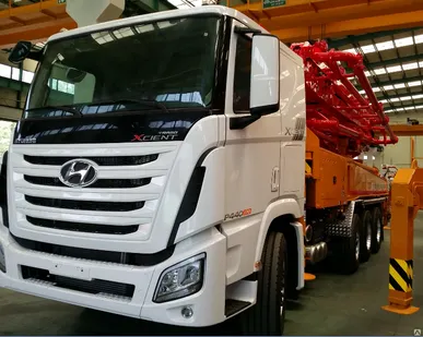 фото Автобетононасос 43м JUNJIN JXRZ43-5.16HP на шасси HYUNDAI XCIENTTRAGO(8x4).