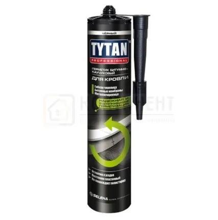 Фото №0 Герметик ТИТАН битумный для кровли 310мл