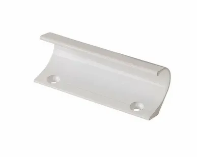 фото Ручка балконная UHL, металлическая, белая