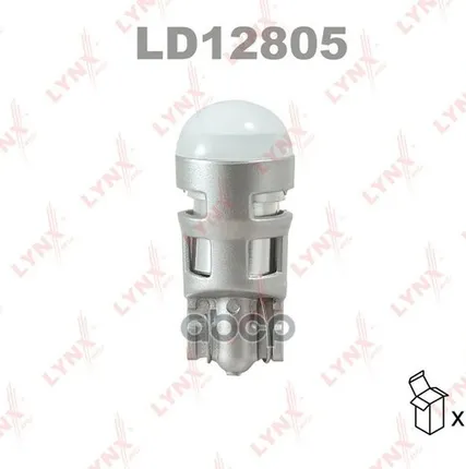 Фото №0 Лампа Светодиодная Led W5w T10 12V W2,1X9,5D Smdx1 6500K LYNXauto арт. LD12805