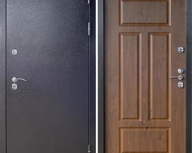 фото Входная дверь Термо Сибирь Медный антик-орех БНК