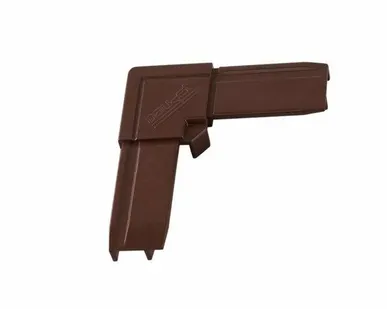 фото Уголок BAUSET ABS для профиля МС с пазом под кронштейн, коричневый