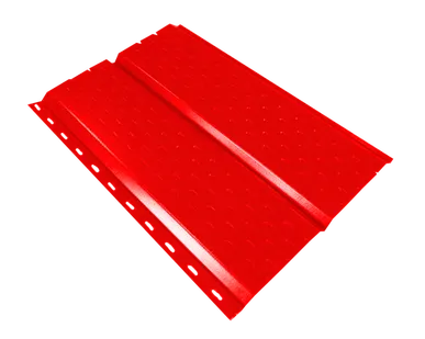 фото Сайдинг Кровля Сервис Брусnika софит Транспортный красный 0,45 мм Полиэстер