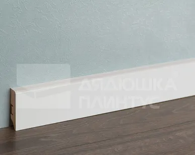 фото Смартпрофайл Пэинт Плинтус МДФ Smartprofile Пэинт 60 Белый под покраску
