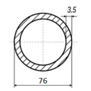 фото Труба электросварная 76х3.5