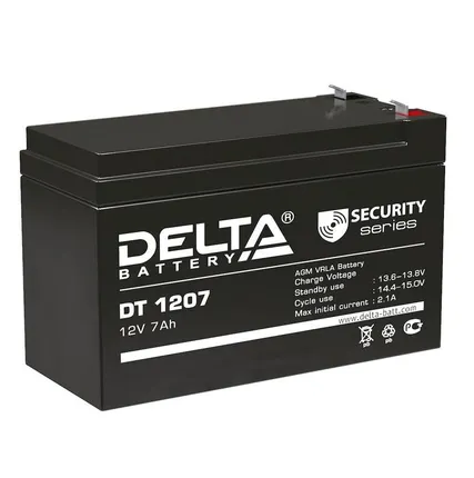 Фото №0 Аккумулятор 12В 7А.ч Delta DT 1207