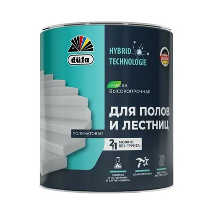 Фото №0 Эмаль Dufa акриловая, для полов и лестниц, база1, база1, 2 л