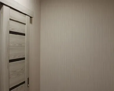 фото Поклейка обоев в два уровня