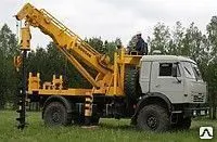фото Аренда БКМ (Ямобура) бурильно крановой машины