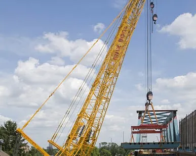 фото Аренда гусеничного крана 350 тонн, гусеничный крана 350 тонн, стрела 120 метров
