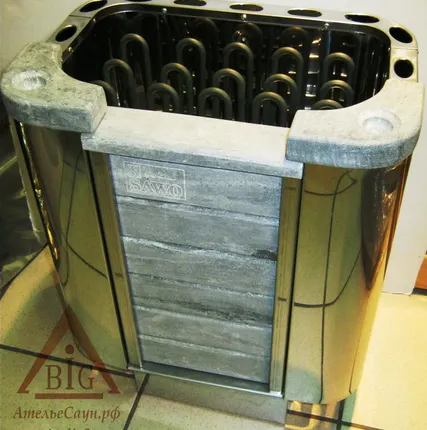 Фото №1 Печь для сауны Sawo Cumulus CML-90 NB (с пультом, вставка из талькохлорита)