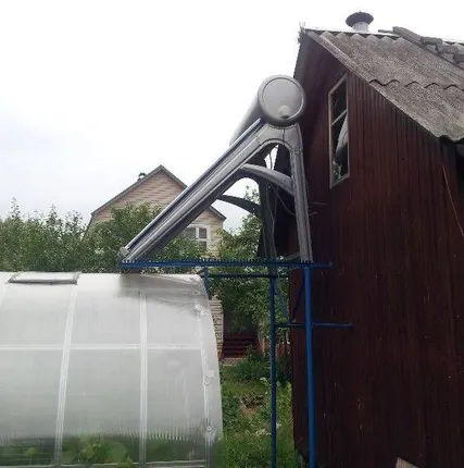 Фото №5 Дача-Эконом  XF-II-10-80  бак 80л  Солнечный водонагреватель с контроллером