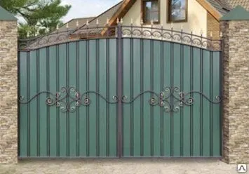 фото Ворота распашные &quot;МПА&quot; готовые к установке 3500*2300 мм, с уст. комплектом