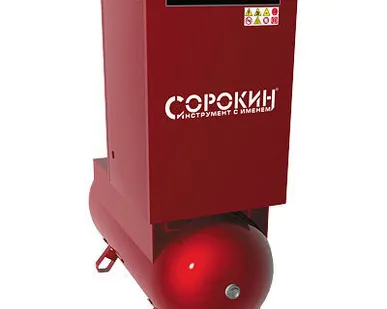 фото Винтовой компрессор с ременным приводом 10атм, 11кВт, 380В, 1400л/мин, 500л