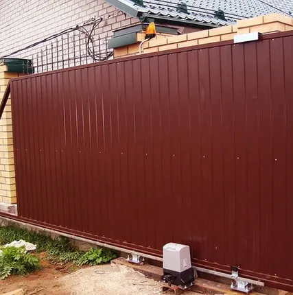 Фото №0 Автоматические откатные ворота