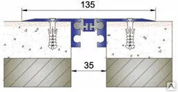 фото Деформационные швы накладные шириной 30 мм для пола (2)