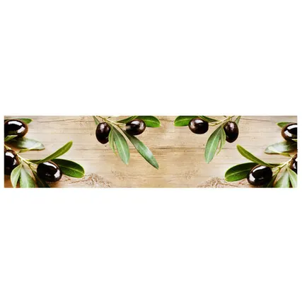 Фото №0 панель кухонная Оливки 244х61см МДФ