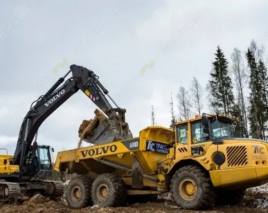 фото Аренда сочлененного самосвала Volvo A30D, Москва