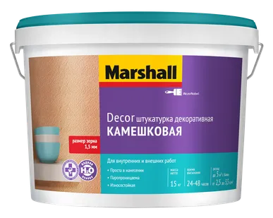 фото Marshall Décor штукатурка декоративная Камешковая Маршал